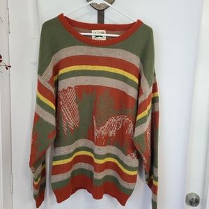 (1271) Le Tigre Men's Classic Long Sleeve Pullover Crewneck Sweater, Size: XL